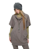 Striped Turtleneck Hoodie Set