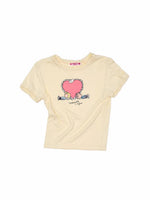 Snoopy Lace Trim Printed T-shirt