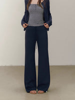 Layered Hoodie Cardigan & Pants Set