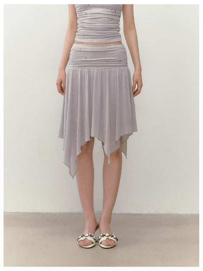 Star Beaded Ruffled Bandeau &amp; Skirt Set