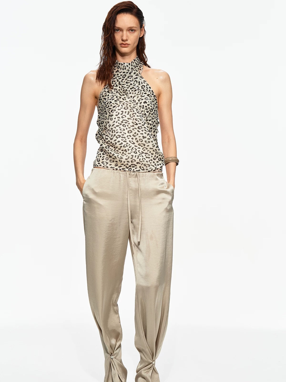 Satin Jogger Pants