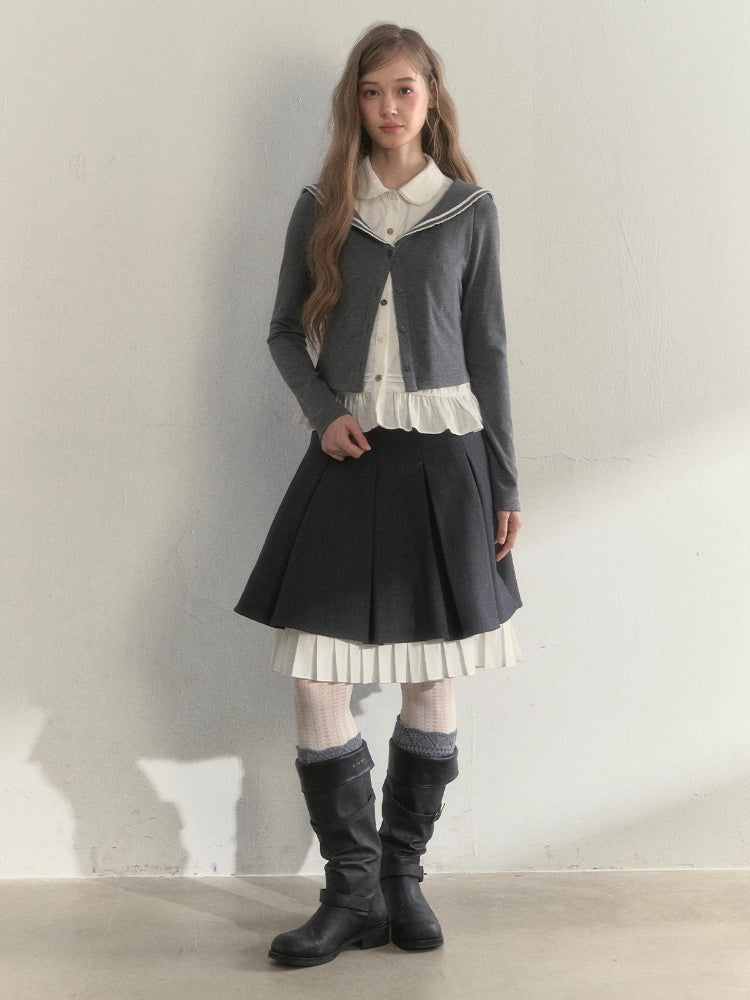 Sailor Two-Piece Knit Tee