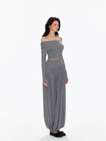 Tencel Wool Lace Waist Knit Dress