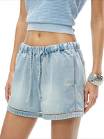 Hanley Drawstring Denim Shorts