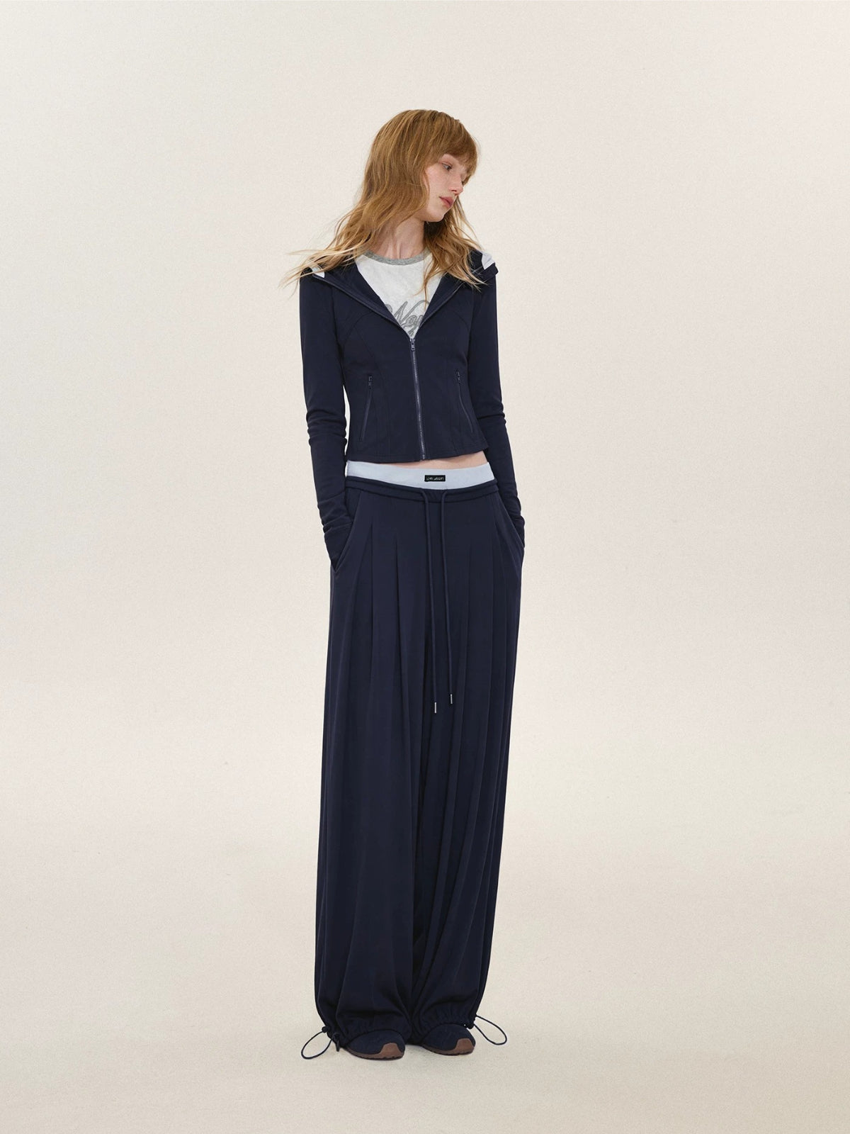 Colorblock Hoodies &amp; Pants Set