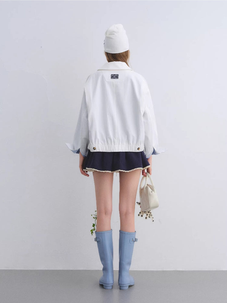Detachable Cape Harrington Jacket