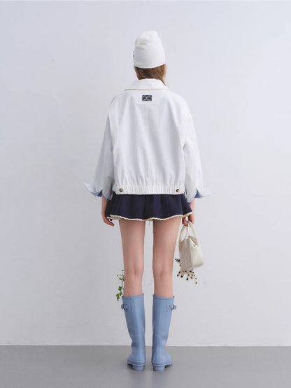 Detachable Cape Harrington Jacket
