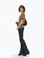 Draped Cowl Neck Batwing Wool Sweater