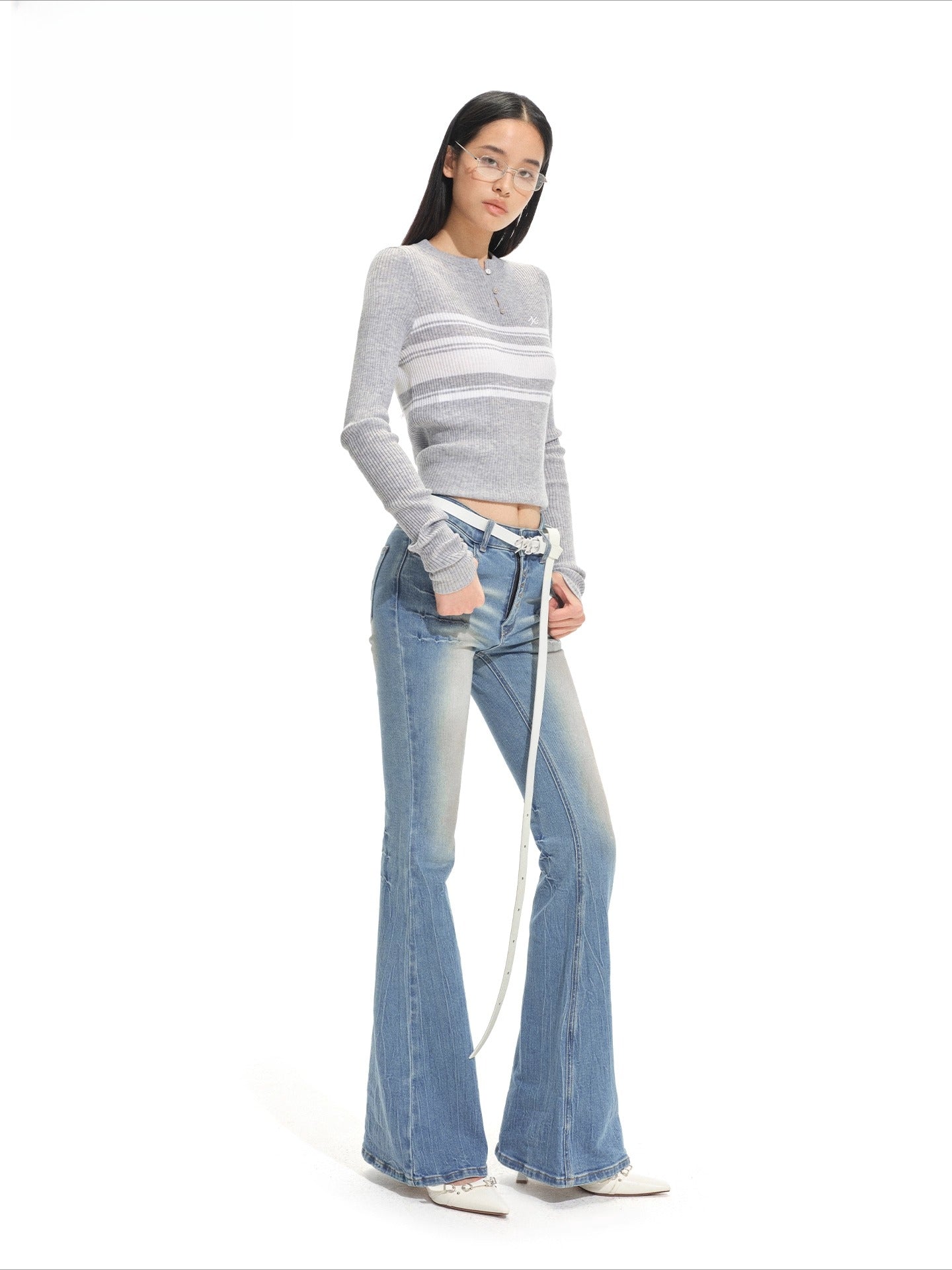 Bayside Stripe Knit Cardigan