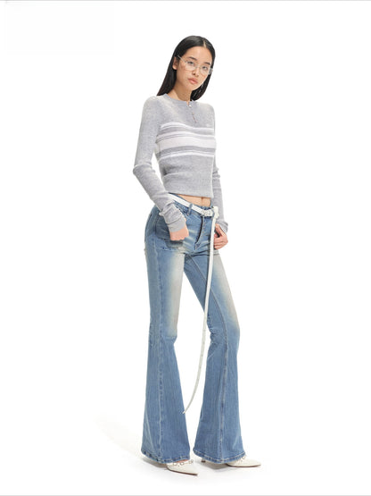 Bayside Stripe Knit Cardigan