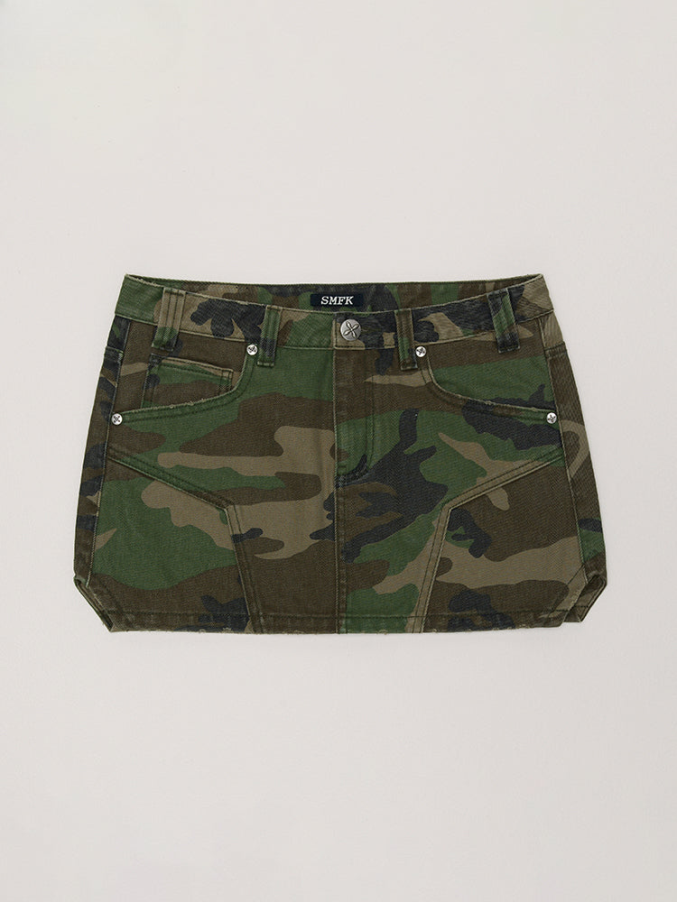 Compass Wild Origin Denim Skirt Desert Camouflage