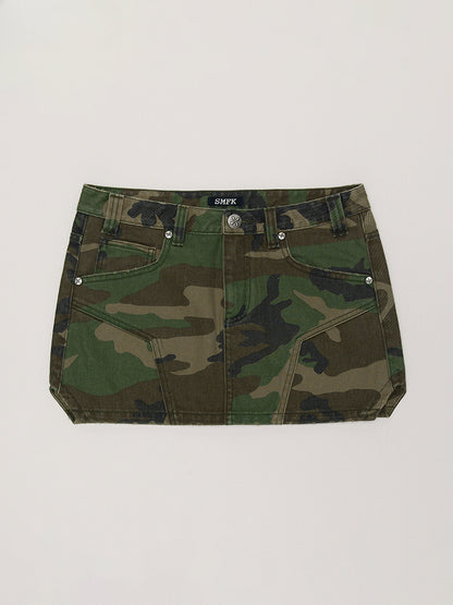 Compass Wild Origin Denim Skirt Desert Camouflage