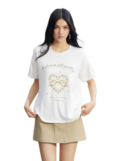 Lace Splice Print Tee