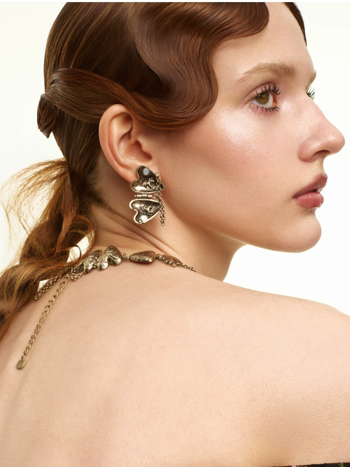Heart &amp; Pony Tassel Earrings