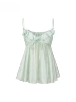 Ruffle Acetate Cami Top