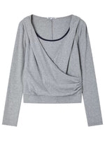 Cross Hooded Long Sleeve Tee
