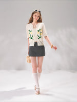 Side Slit A-line Skort