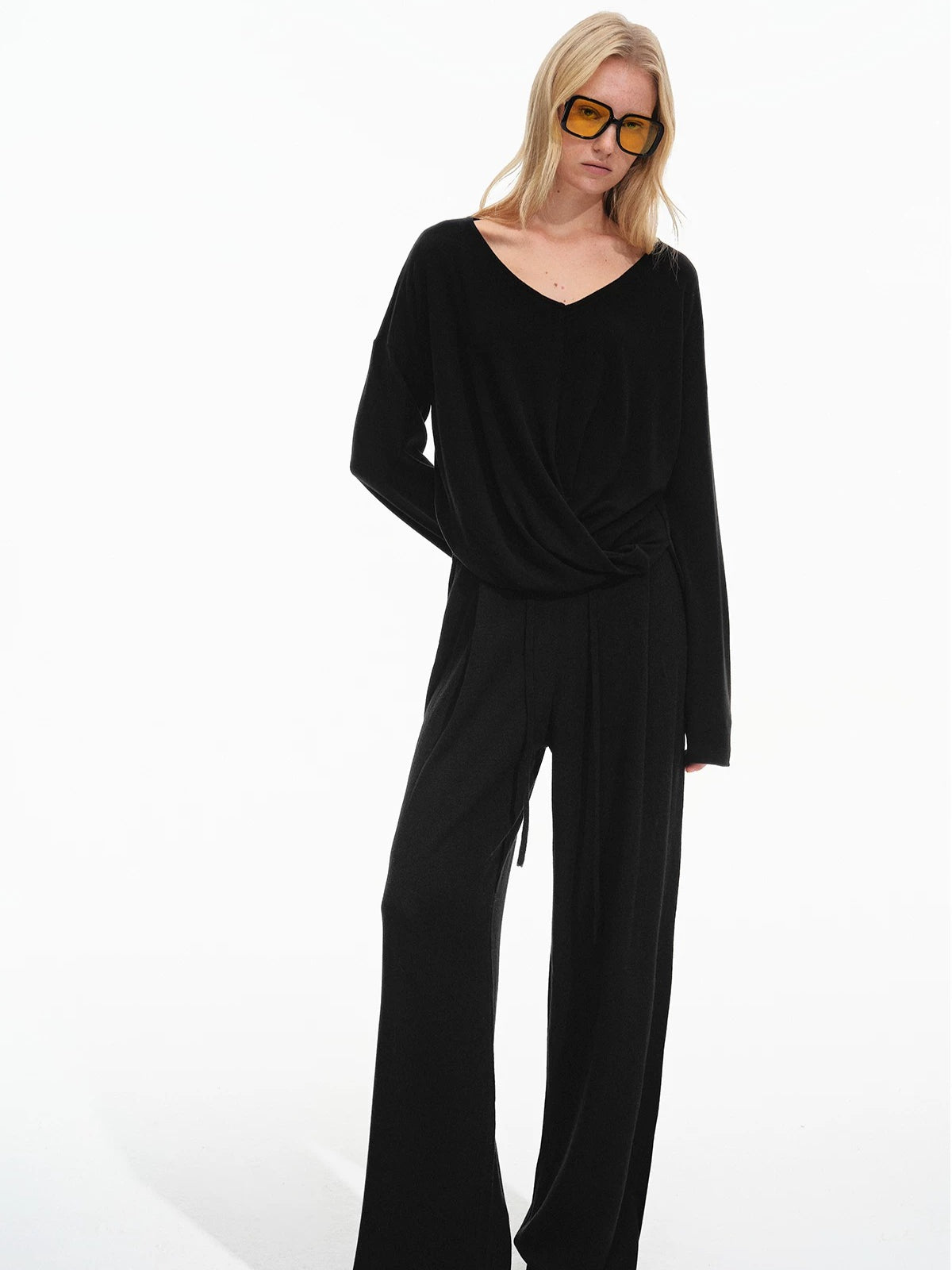 Twist Top &amp; Lounge Pants Set