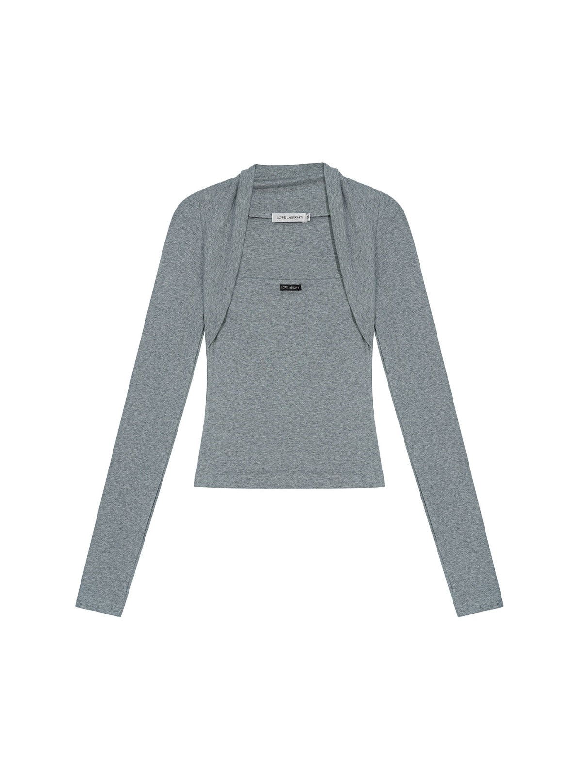 Layered Bolero Long Sleeve Top