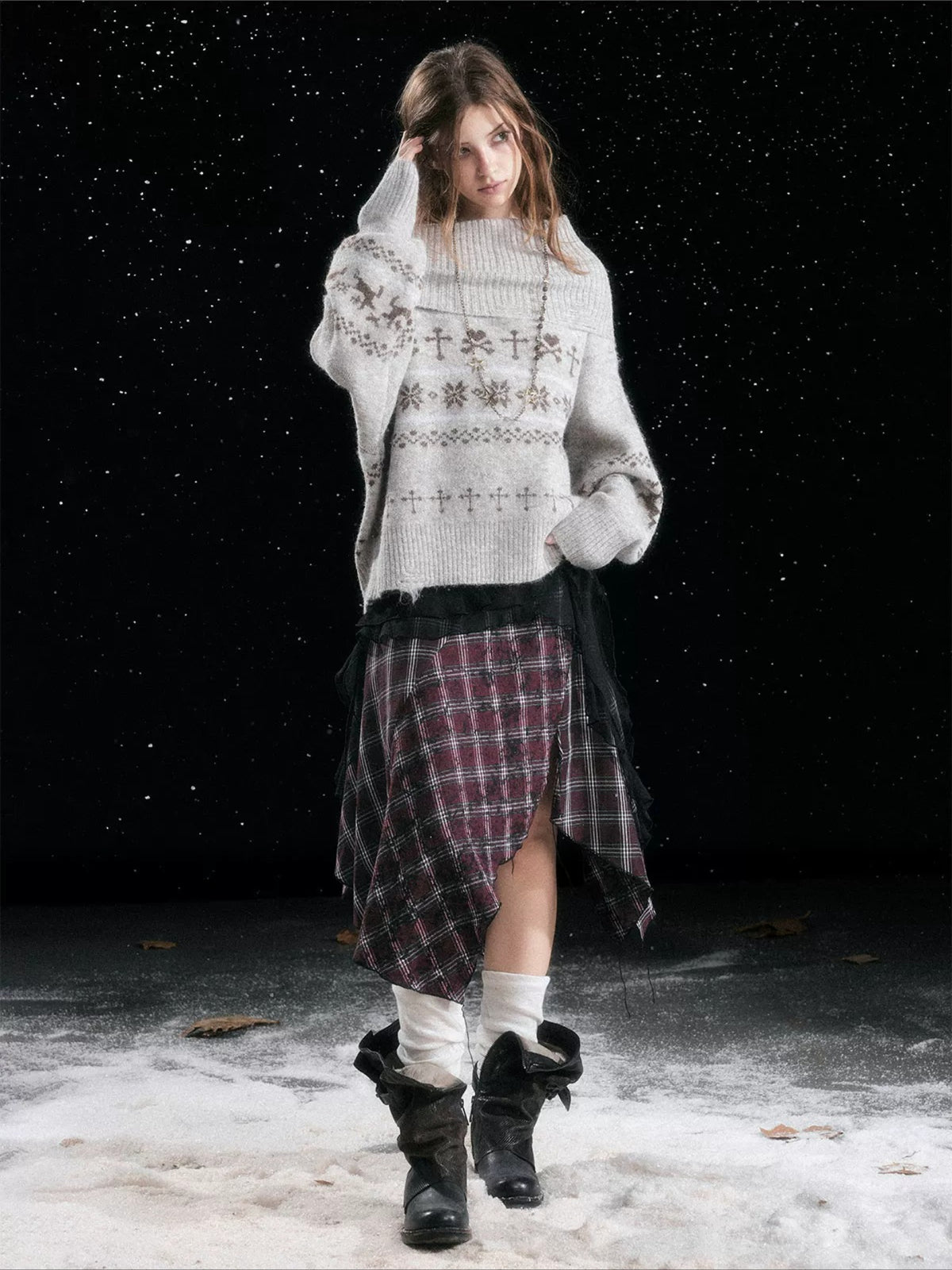 Fair Isle Knit Sweater