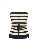 Sea Salt Stripe Bandeau Top