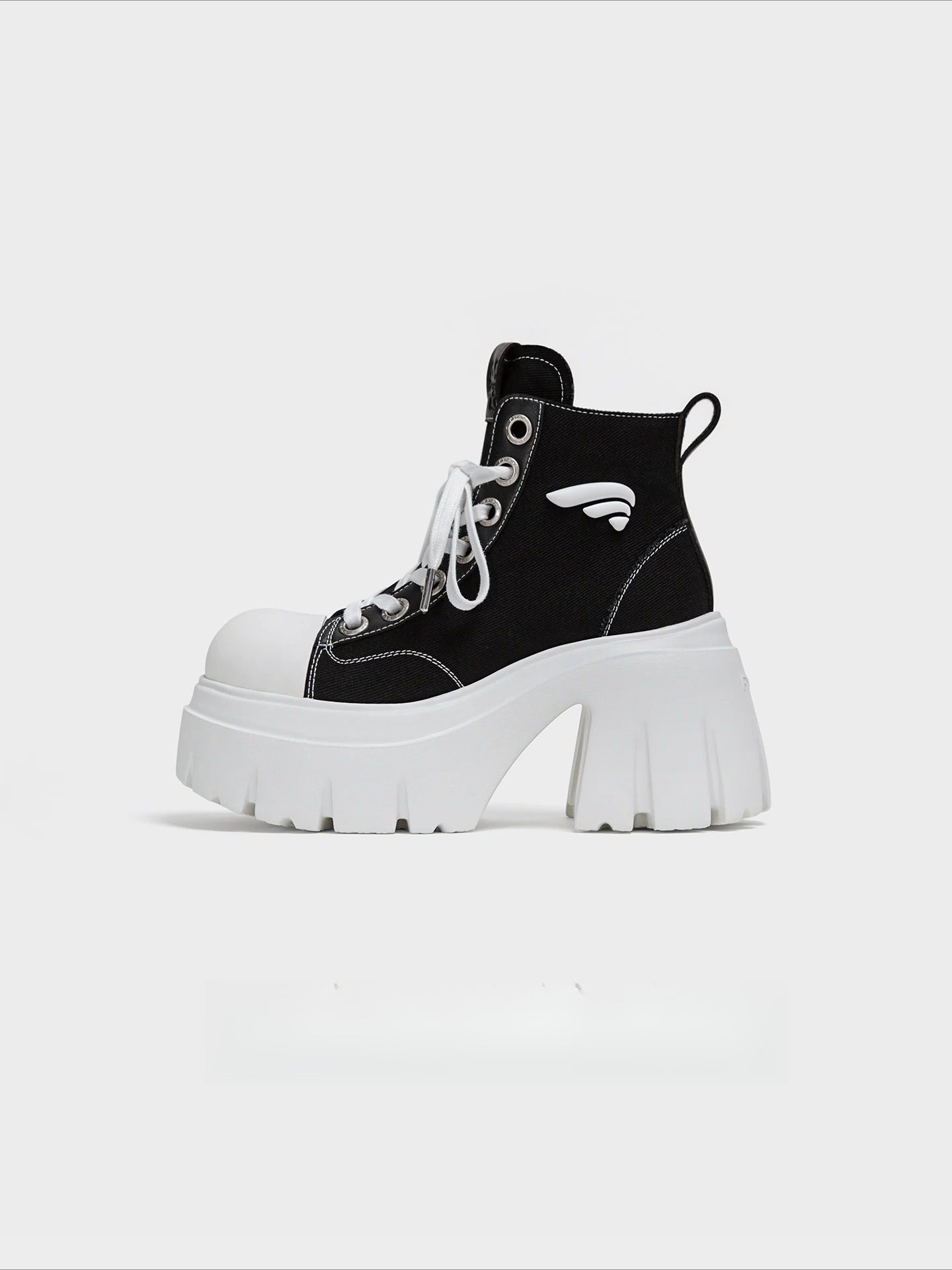Platform Canvas Short Boots