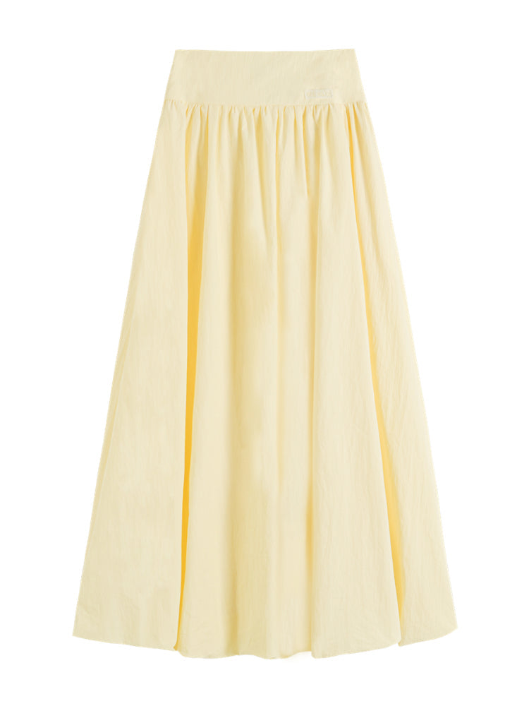 Solid-colored High-waist Simple Bud-shaped Skirt