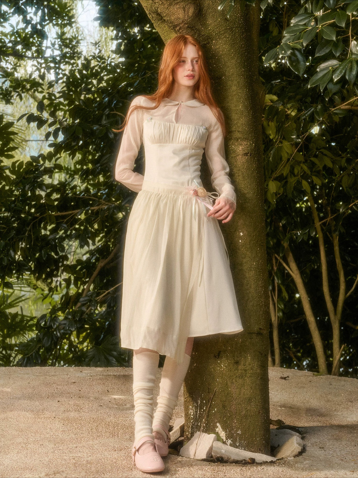 Grapefruit Tencel Dress Set