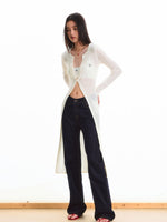 Anti-Pilling Round Neck Lightweight Knit Cardigan
