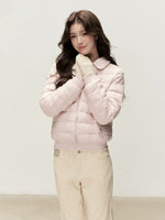 Reversible Floral Peter Pan Collar Down Jacket