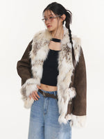 Vintage Leopard Faux Fur Jacket