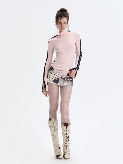 Reversible Brushed Mockneck Top