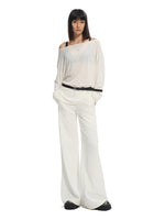 Beibai Mid-rise Fitted Flare Pants