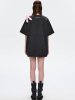 Illustrated Colorful Bear Round-Neck T-Shirt