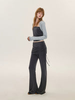 Contrast Panel Two-Piece Set