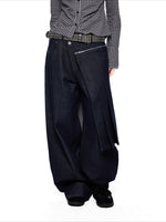 Detachable Denim Skirt Pants
