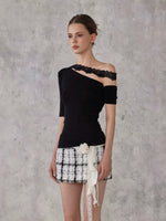 Lace Strap Tencel Top