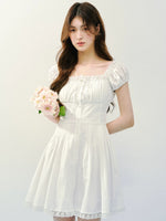Square Neck Lace Dress