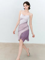 Purple Lace Slip Dress