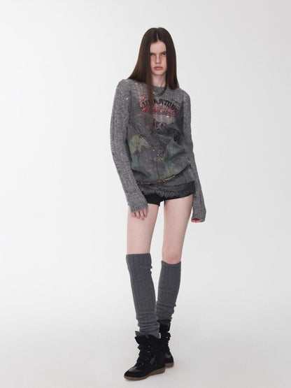 Suede Studded Cargo Shorts