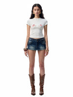 Printed Slim-Fit Short Sleeve T-shirt