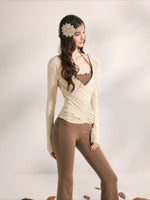 Autumn Tea Modal Knit Blouse