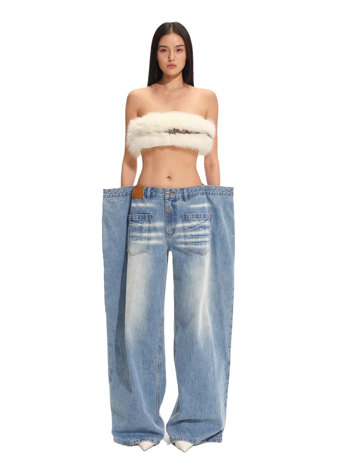 Ranch Sack Denim Pants