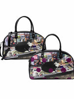 Classic Cat & Dog Boston Handbag