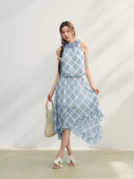 Irregular Ruffle  Top & Midi Skirt Set
