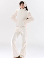 Windproof Waterproof Down Ski Jacket Pants Set
