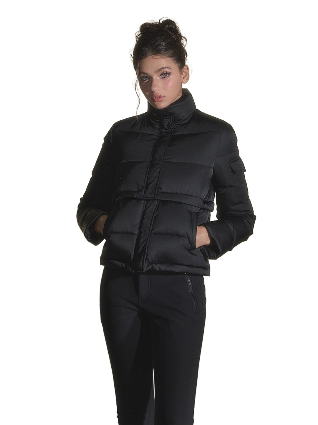 White Duck Down Three-Proof Fabric Down Jacket &amp; Pants Set