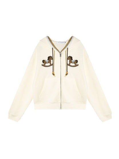 Pony Beaded Hoodie Set