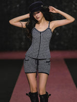 Striped Jumpsuit $ Cardigan Set