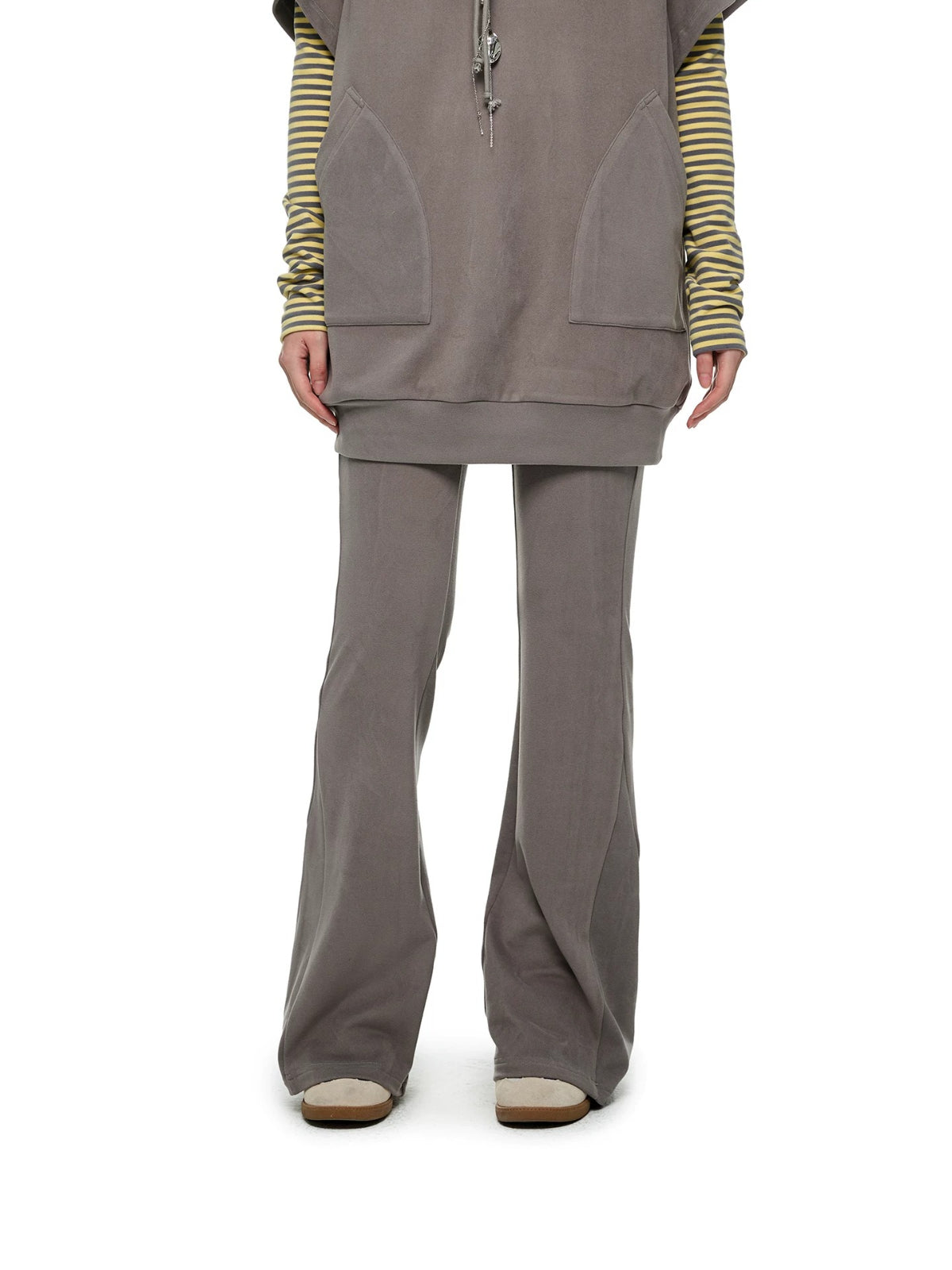 Striped Turtleneck Hoodie Set